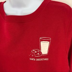 Red Santa Understands Christmas Sweatshirt